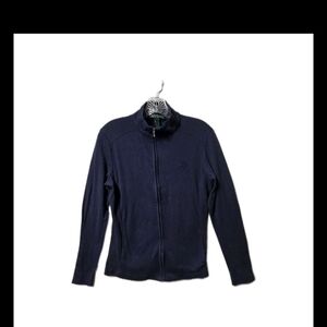 Ralph Lauren Dark Blue Zip-Up Jacket Small Cotton